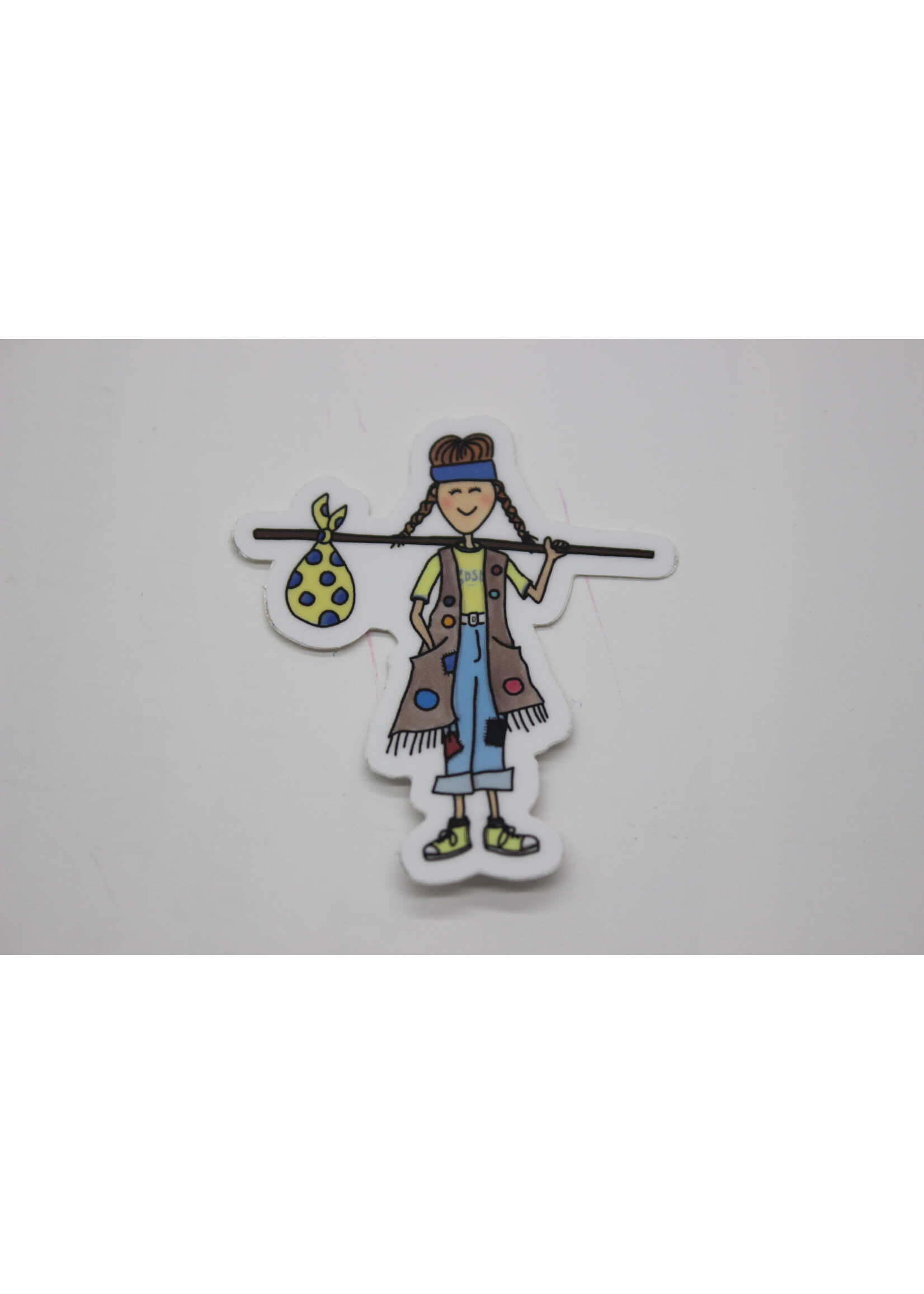 Kevin & Kaia Hobo Girl Sticker