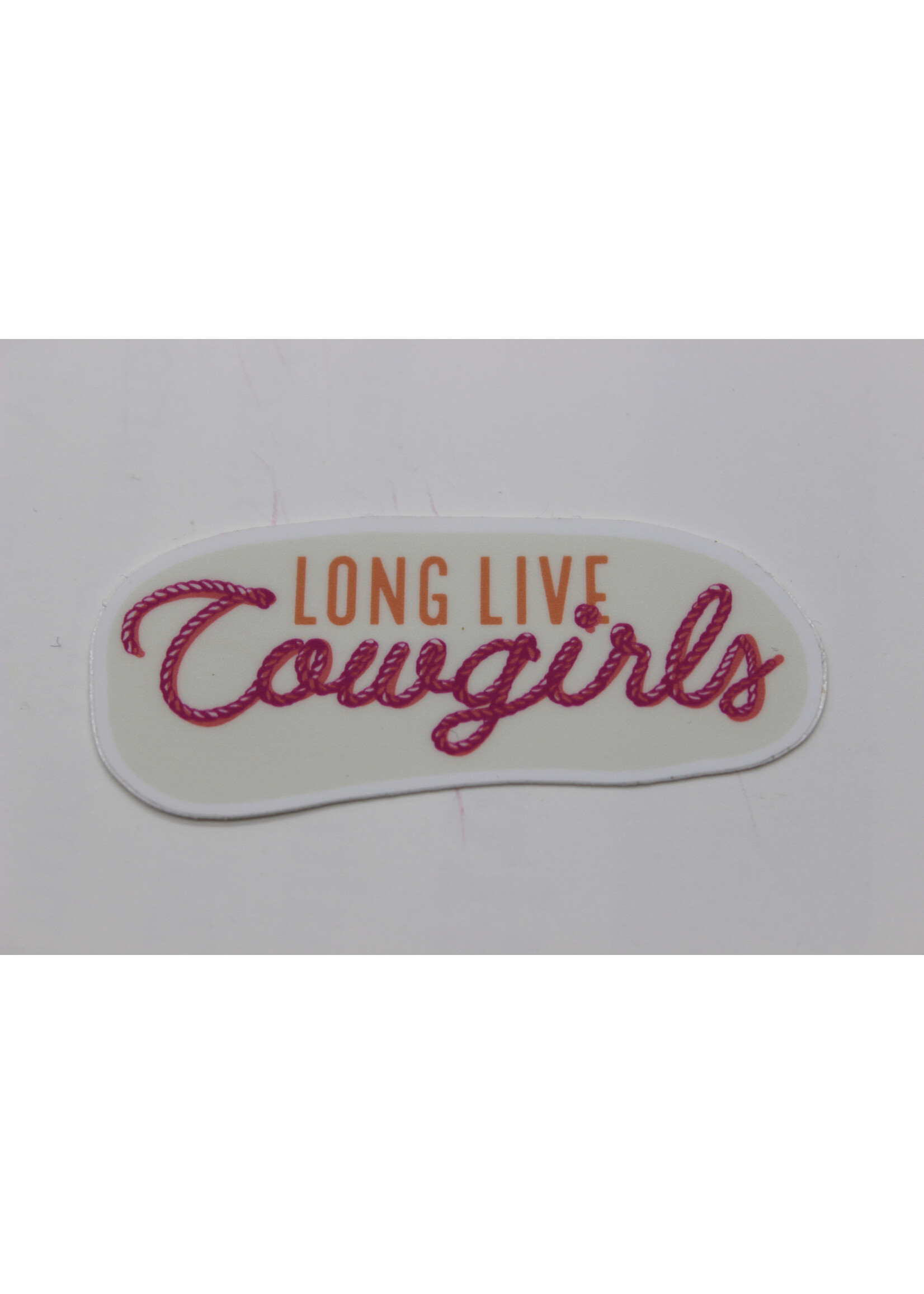 Cows and Crayons Bright Retro Pop Long Live Cowgirls- Stickers