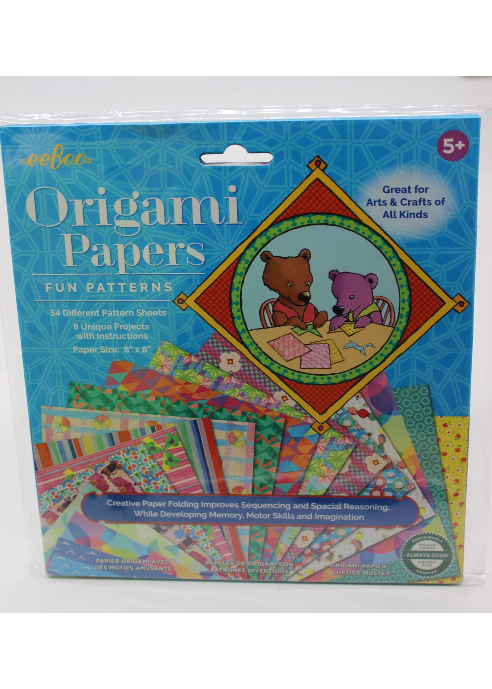 Eeboo Origami Papers- Fun Patterns