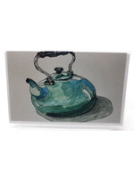 Connie Gisi Art Card  - Blue Tea Kettle