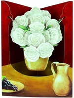 Swing Card- Vase of Roses