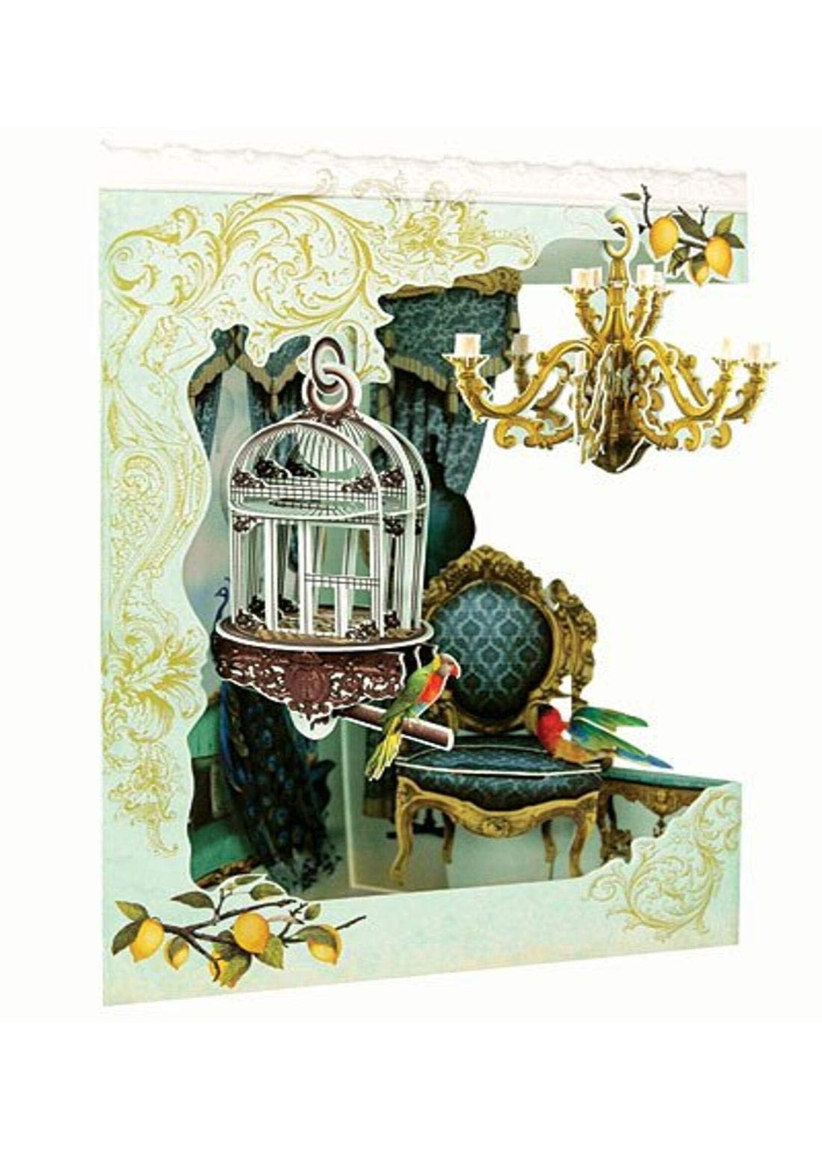 Swing Card-Chandelier & Birdcage