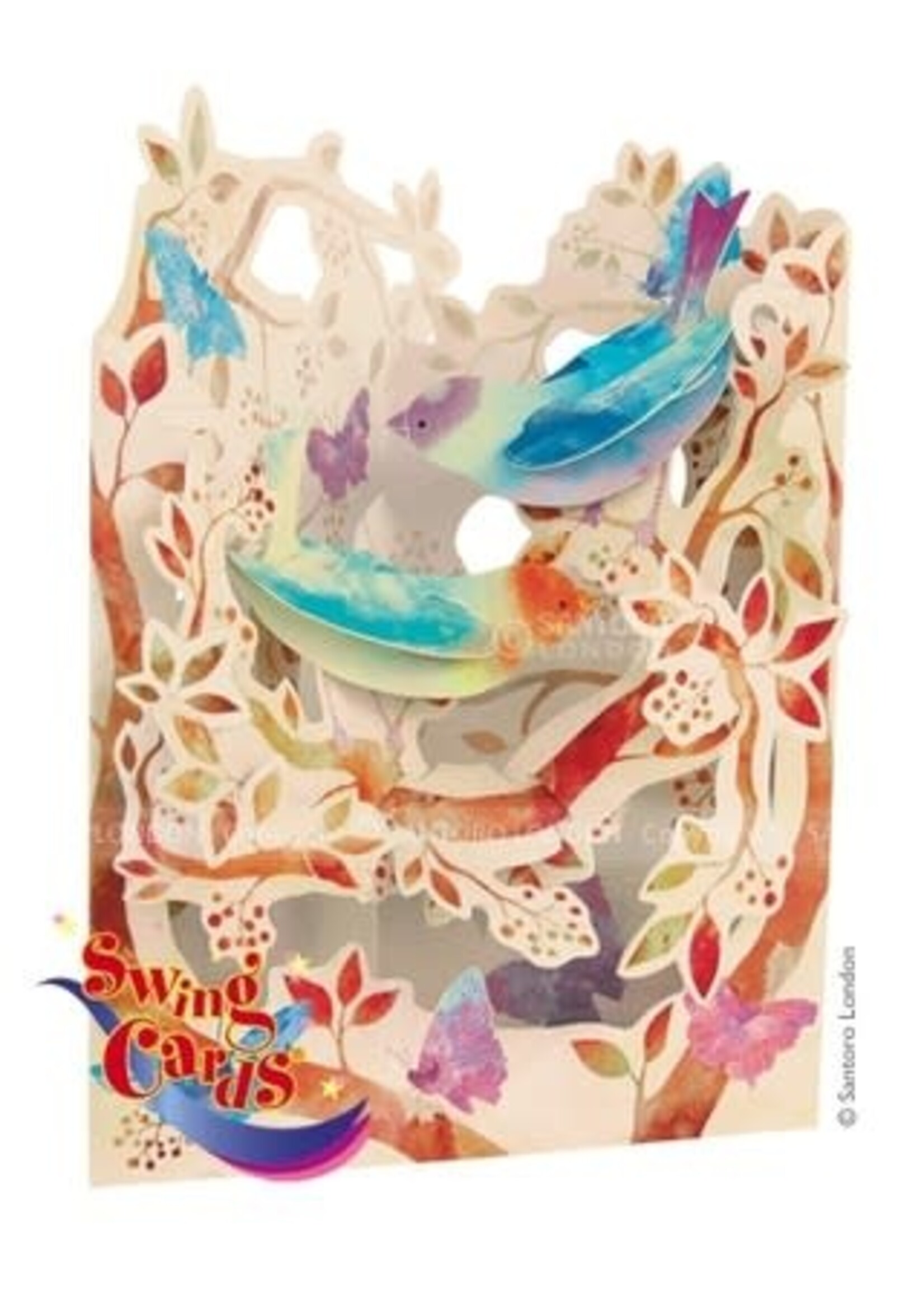 Swing Card-Birds & Butterflies