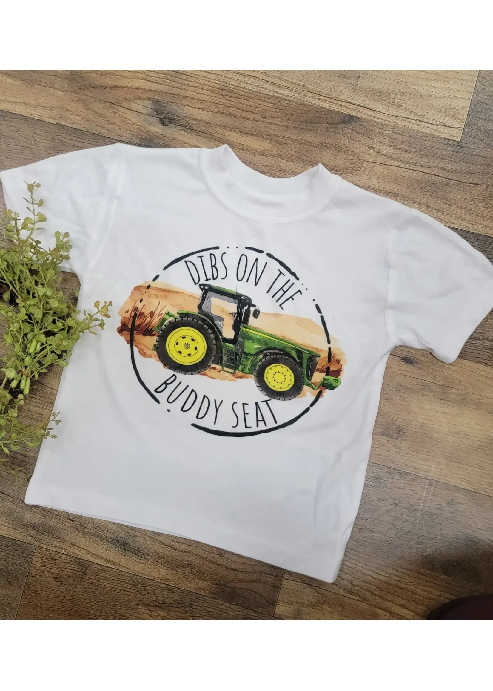 AvaryMae Inspirations Dibs on the buddy tee shirts-green, 2T