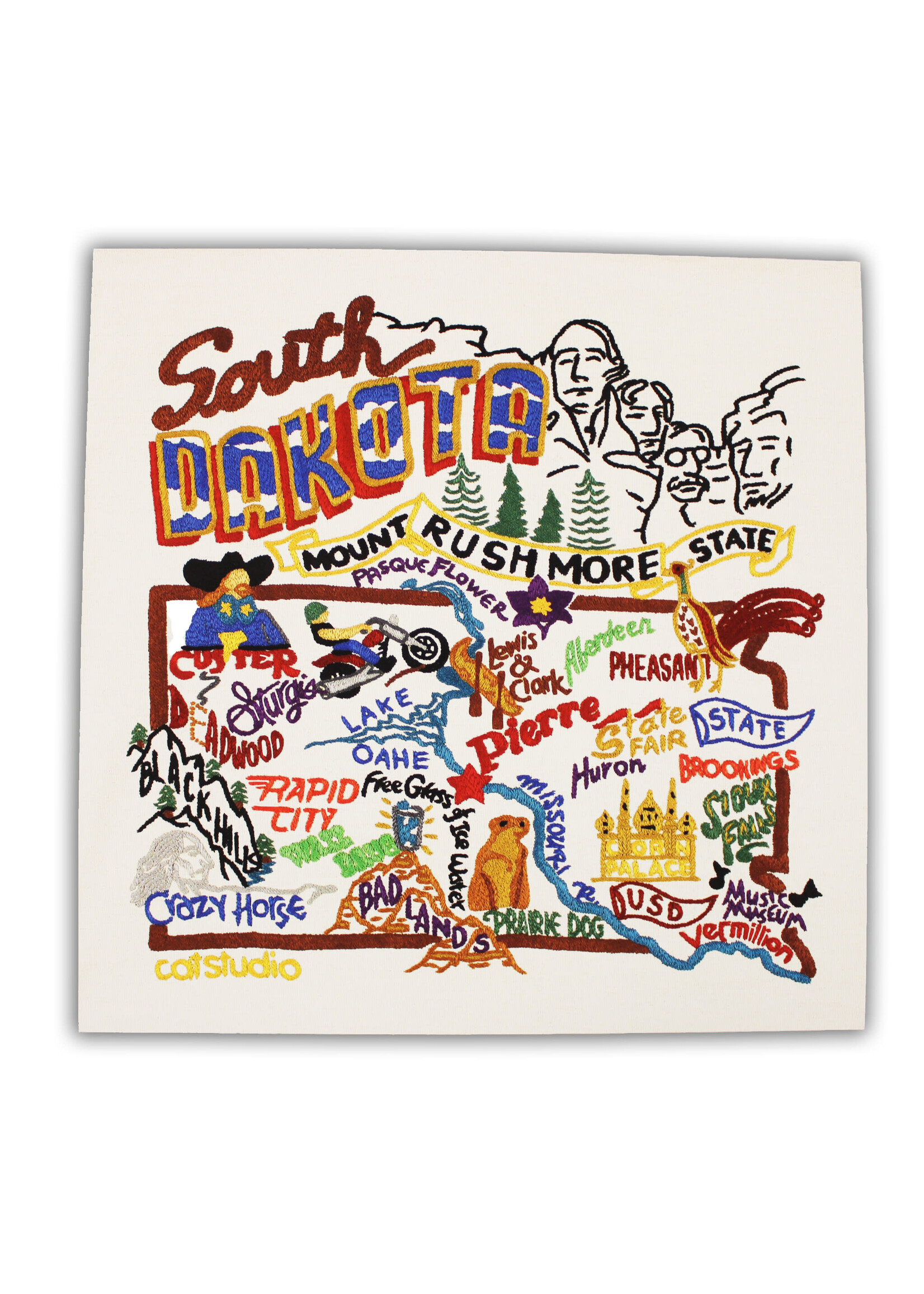 Catstudio South Dakota Art Print  8 x 8