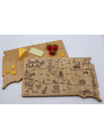 Totally Bamboo Destination SD Cutting Board with Engraved Artwork