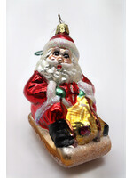SLEDDING SANTA Orna