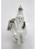 CLEAR SANTA ORNA
