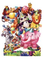 Toysmith Swing Card - Animal Party