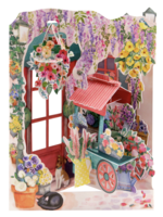 Toysmith Swing Card - Florist and Flower Cart