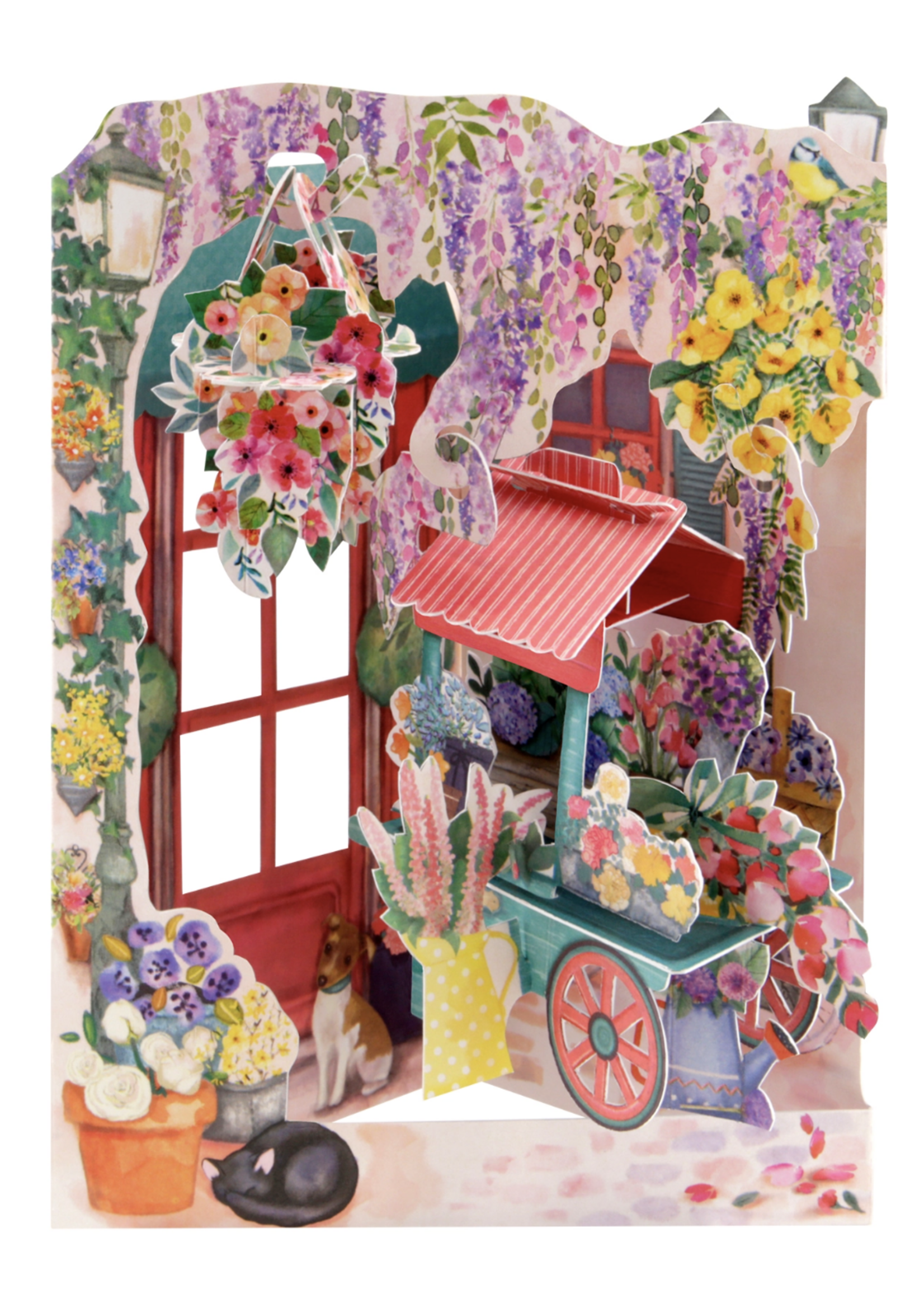 Toysmith Swing Card - Florist and Flower Cart