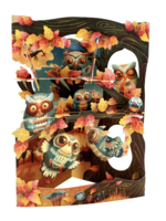 Swing Card - Owls