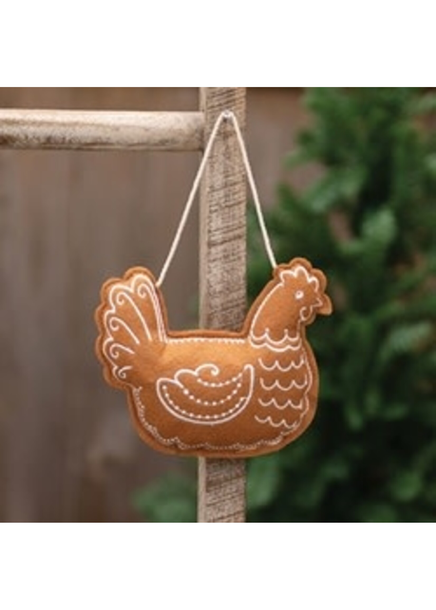 CWI Gifts Gingerbread Chicken Ornament