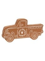 CWI Gifts Wooden Gingerbread Farm Sitter - Truck