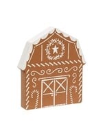 CWI Gifts Wooden Gingerbread Farm Sitter - Barn