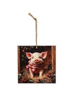 CWI Gifts Cozy Winter Baby on the Farm Ornament - Pig