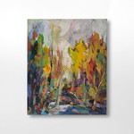 Dorothy Snowden, Creek Out of Its Banks & Wooded Edge