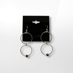 ZX Silver, Ruby Earrings