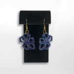 Artisan Made Creations, Blue Flower Earrings