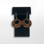 Artisan Made Creations, Engraved Football Earrings