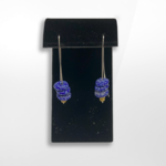 Artisan Made Creations Artisan Made Creations, Blue/Yellow Beaded Earrings