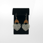 Artisan Made Creations, Engraved Heart Earrings