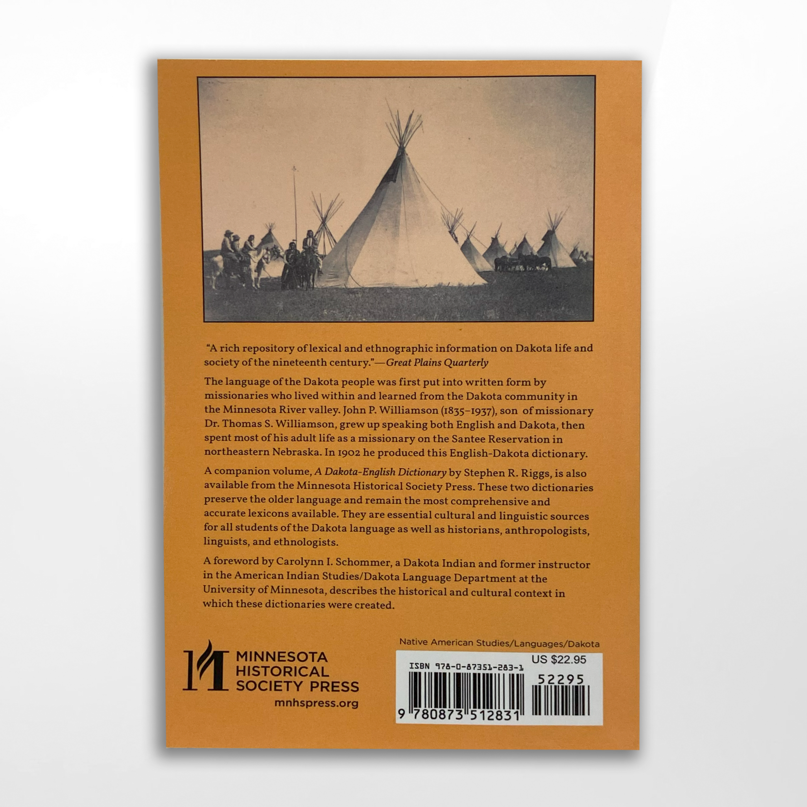 An English-Dakota Dictionary, John P. Williamson