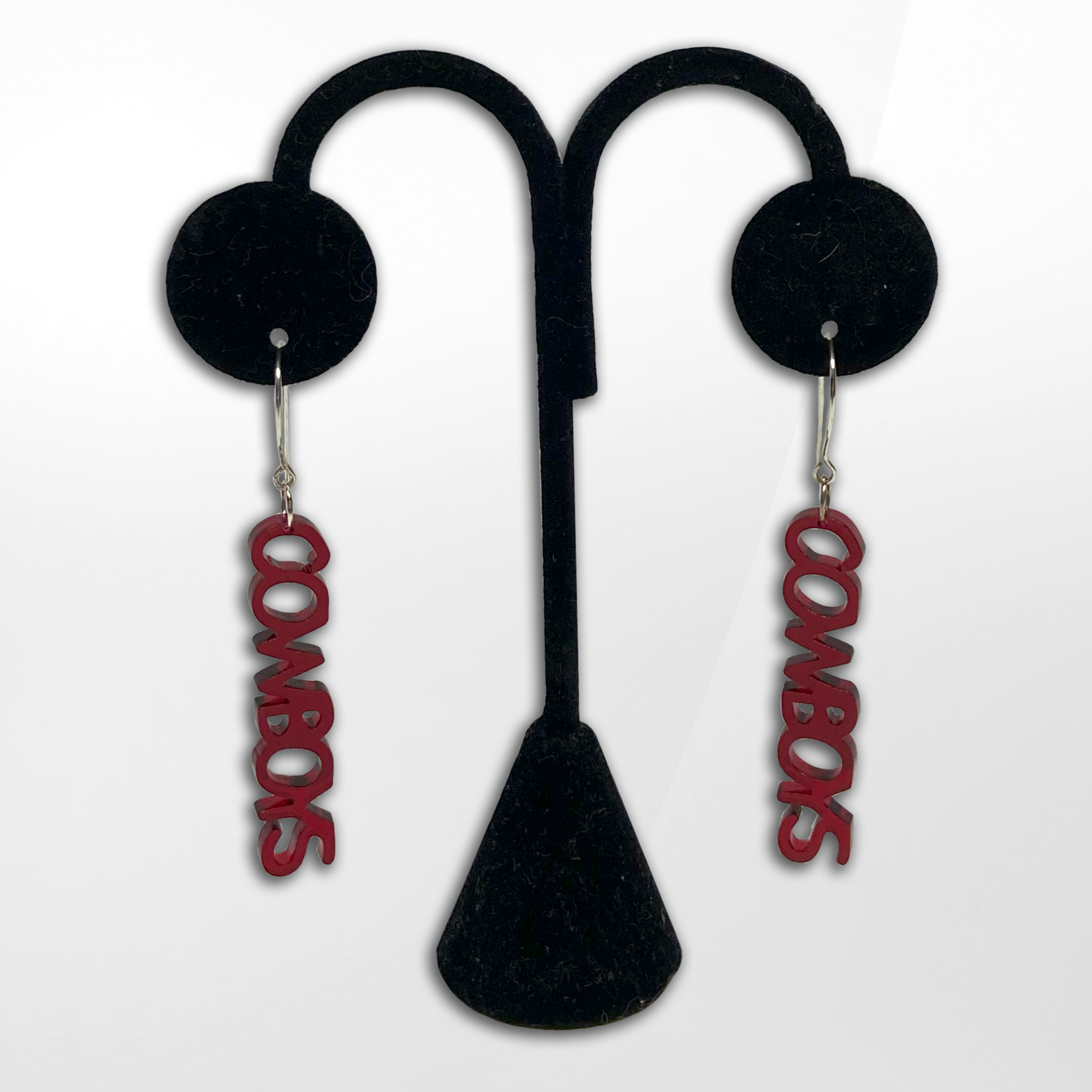 Artisan Made Creations Artisan Made Creations, Red Cowboys Earrings