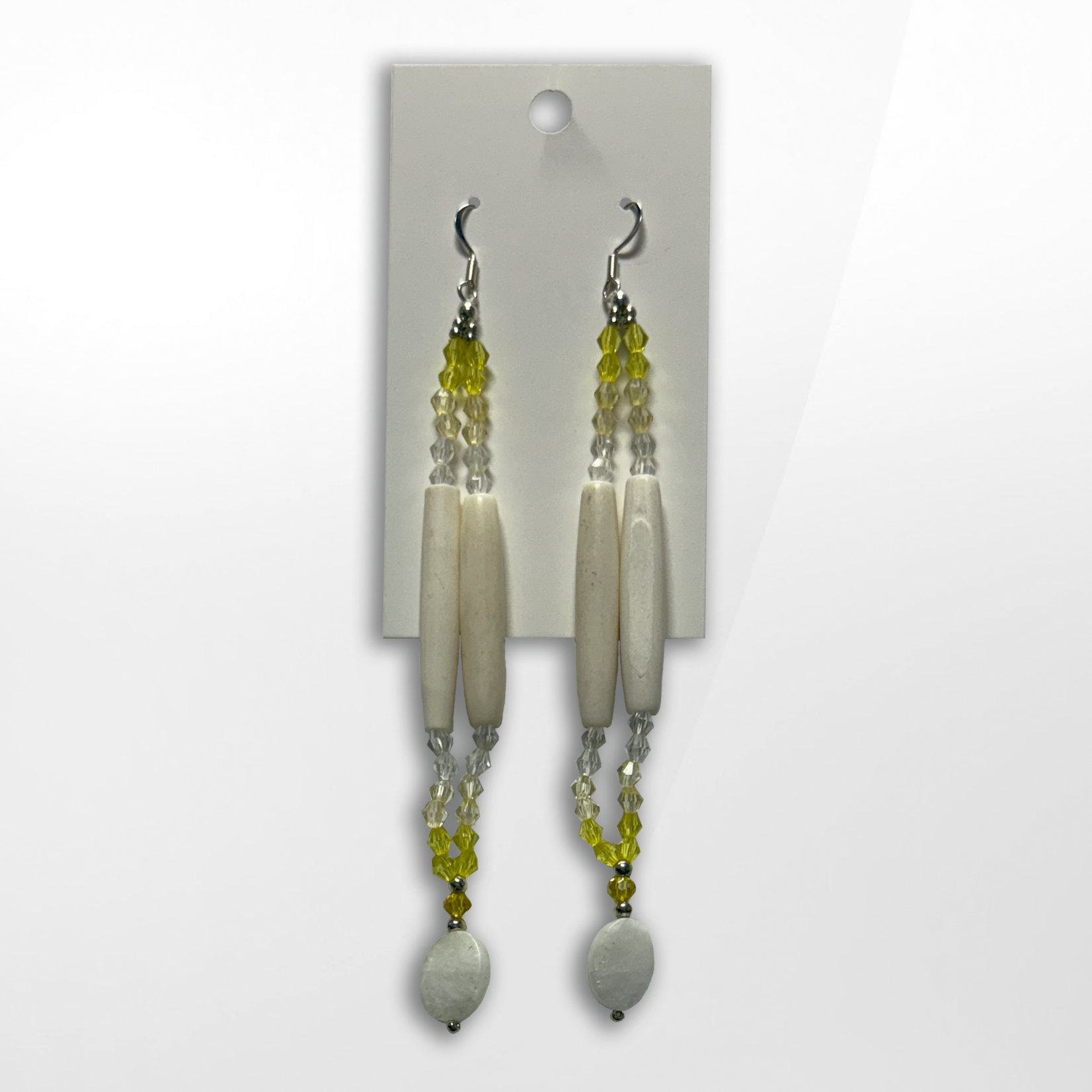 Grandriver Creations, Natural Bone Dangle Earrings