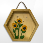 Dana Andersen Dana Andersen Painting, Bee w/ Sunflower