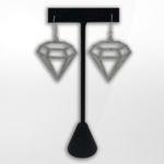 Artisan Made Creations,  Diamond Shape Earrings