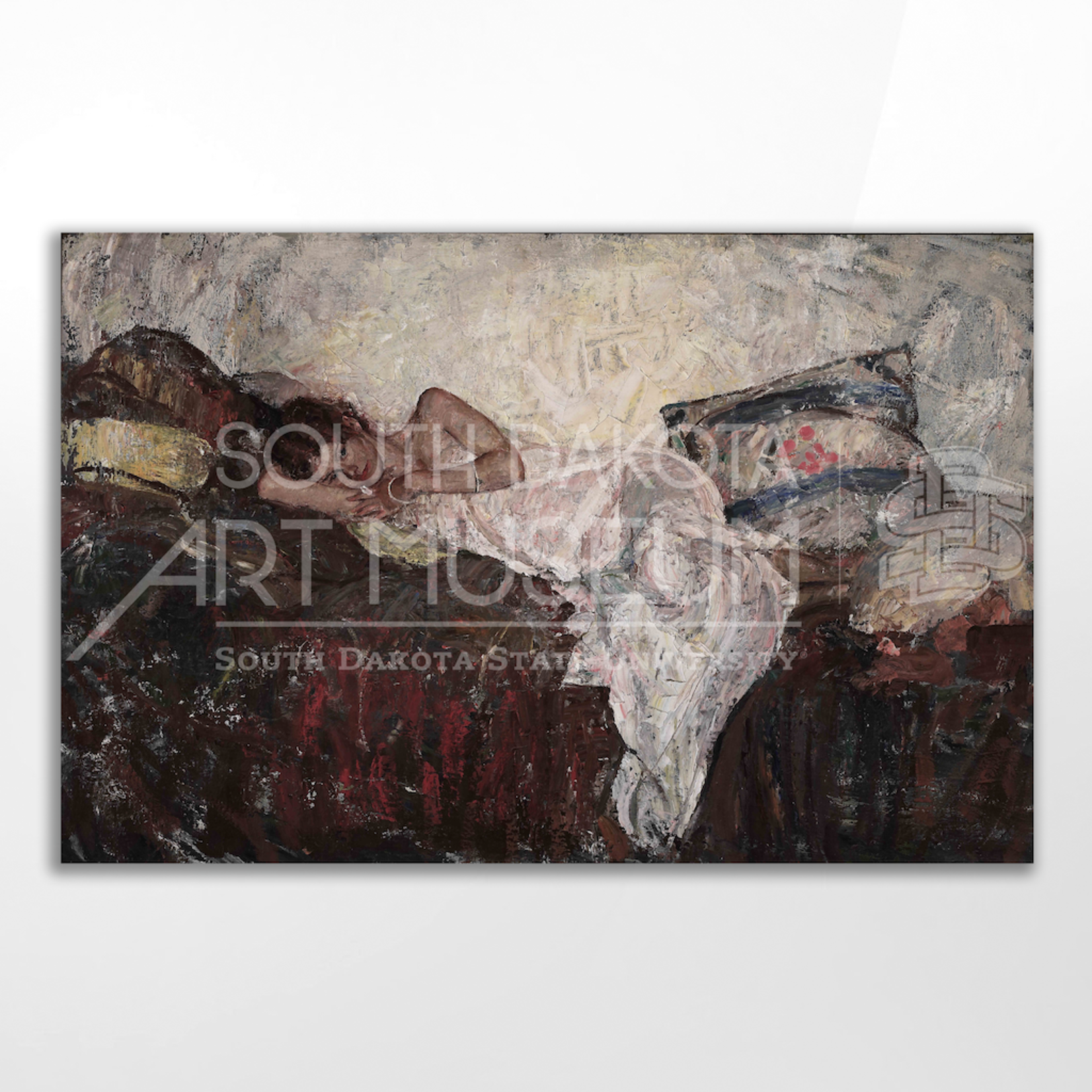 Model on Sofa, Harvey Dunn