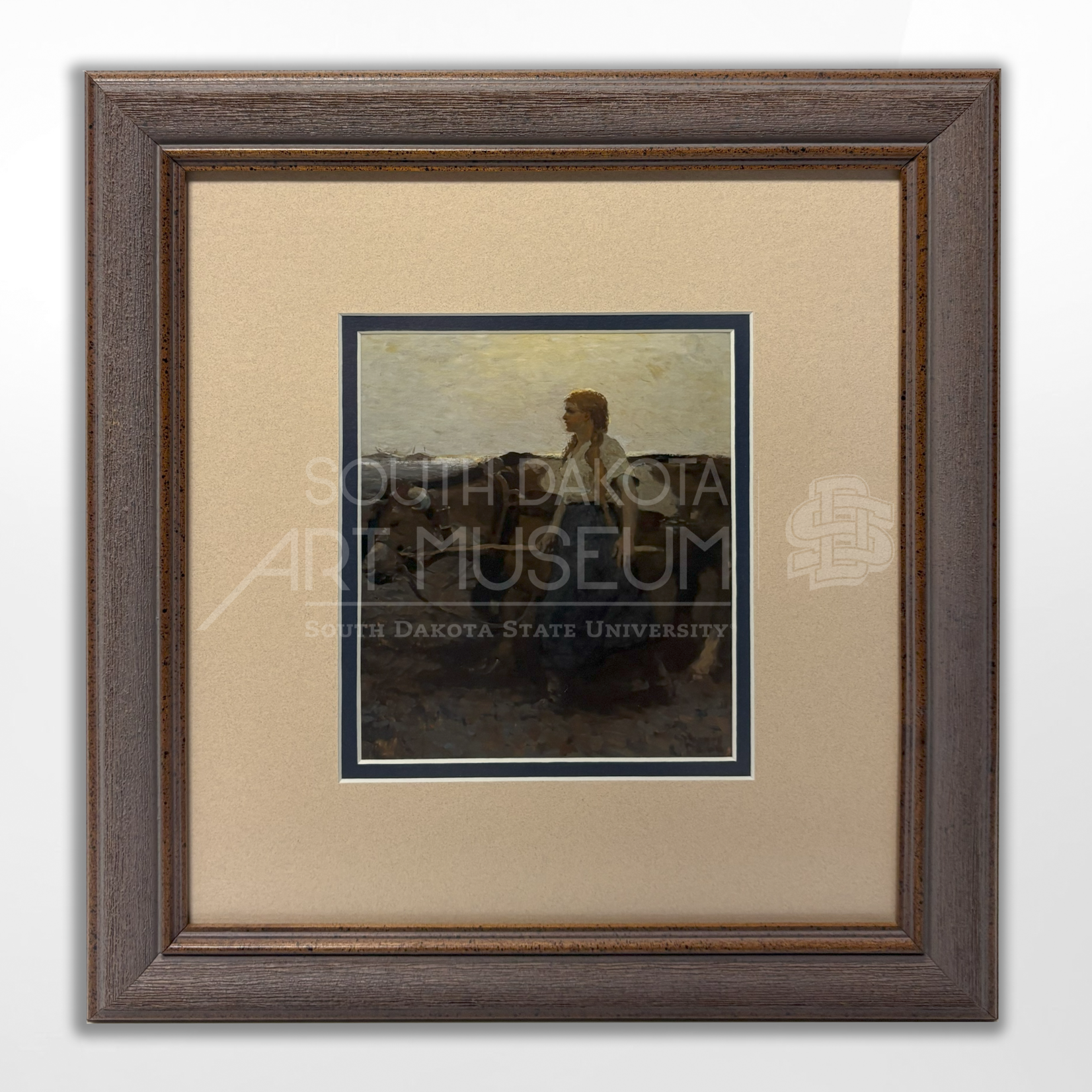 Girl Driving Oxen, Harvey Dunn