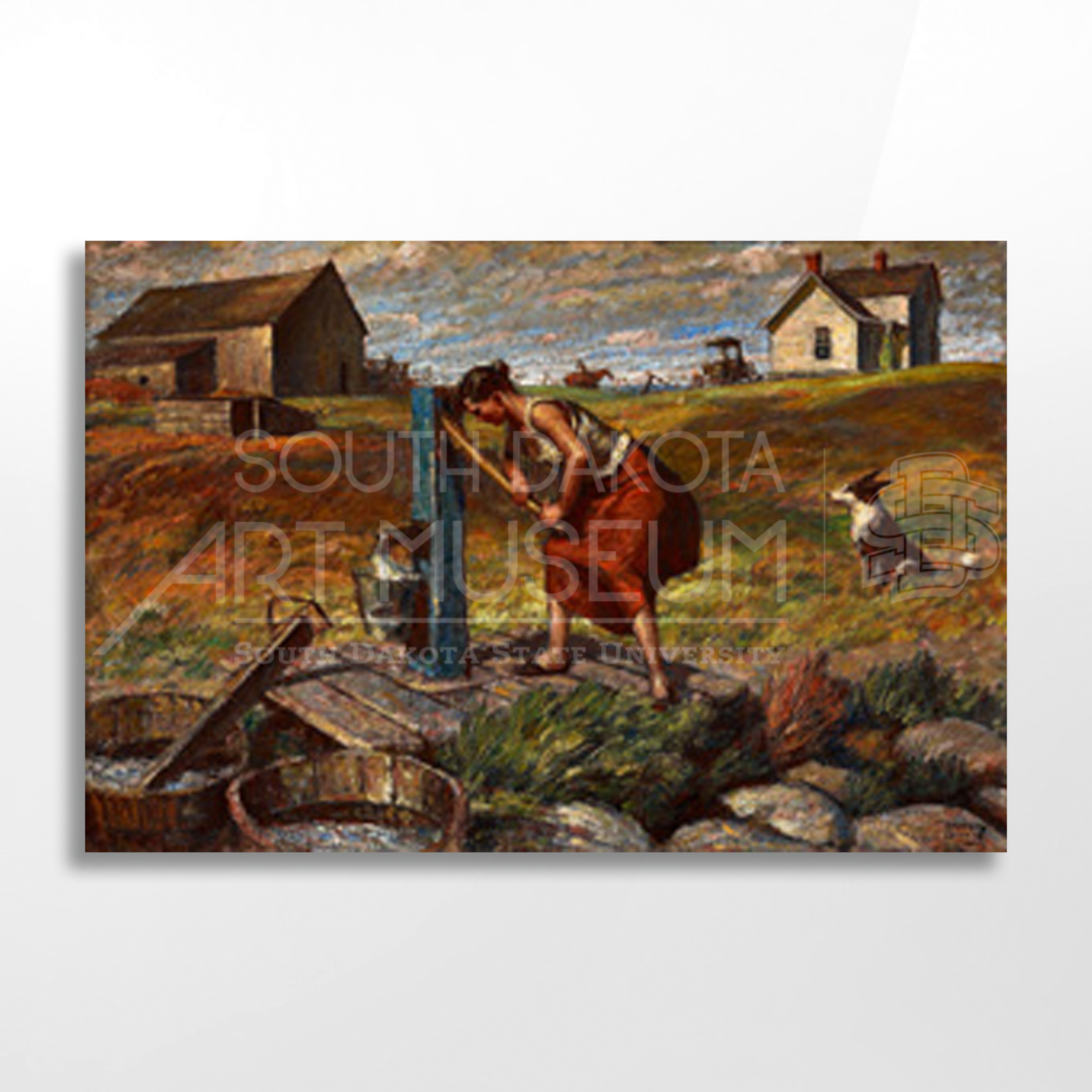 Dunn Reproductions Woman at the Pump