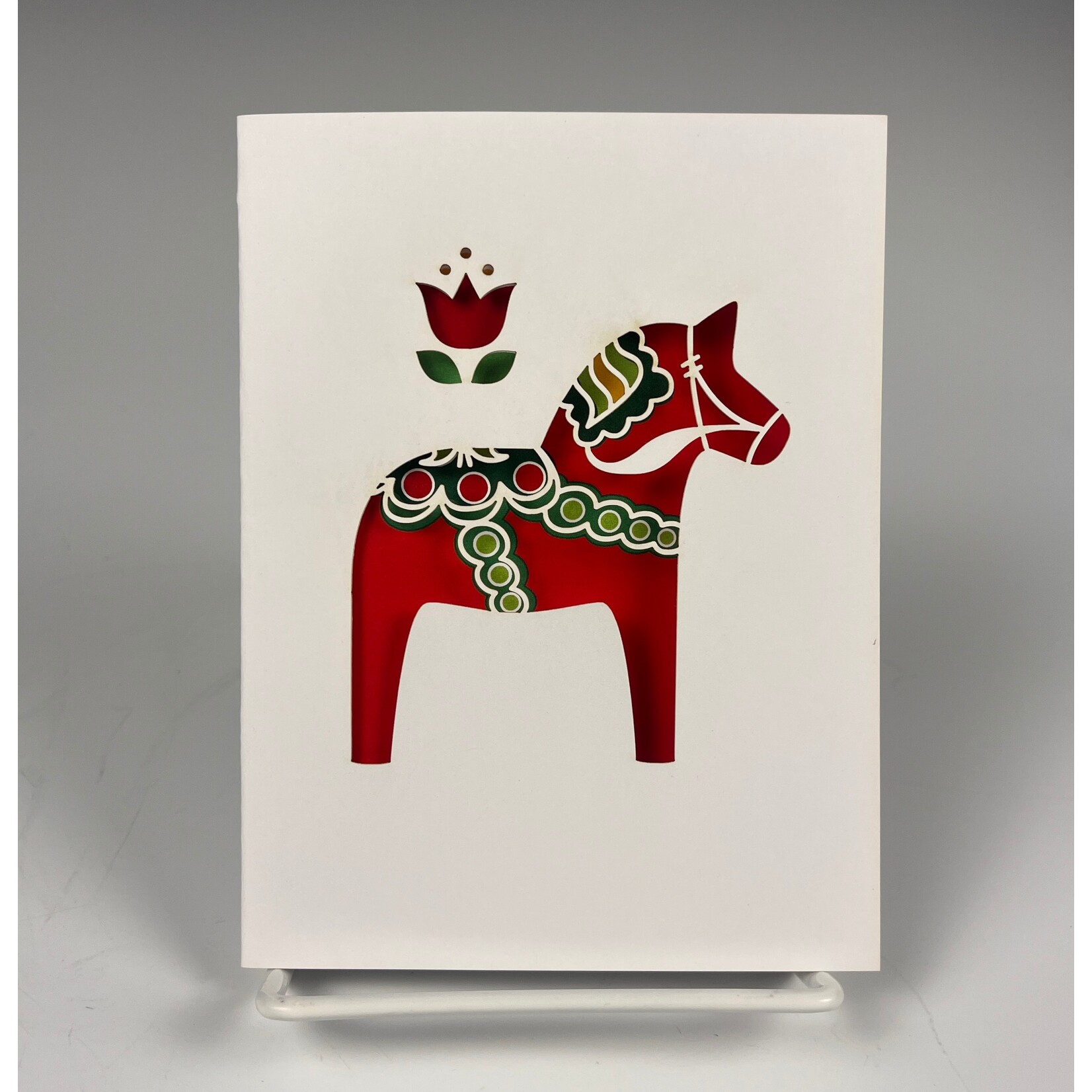 Cards by Anniken, Dalahast Notecard - Red