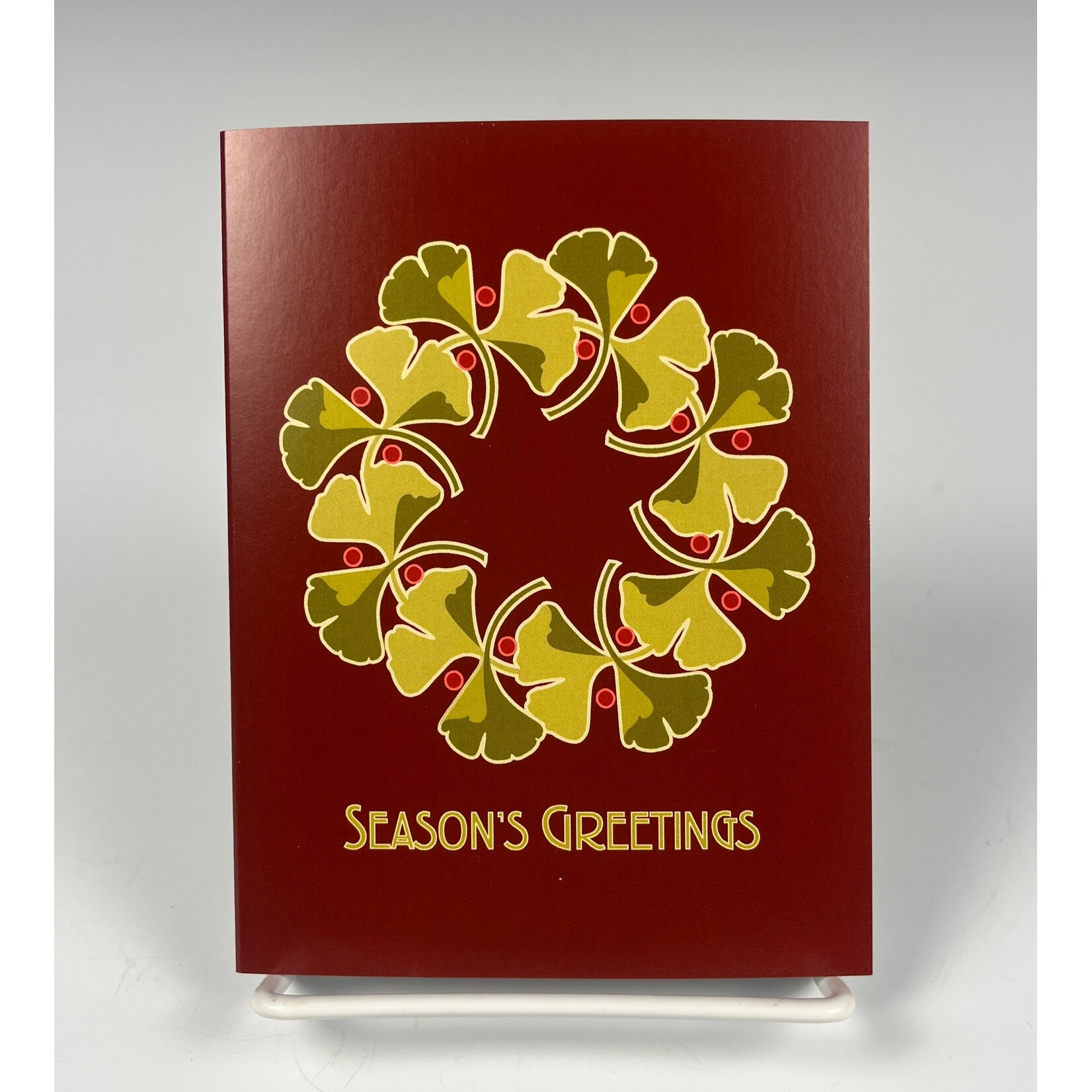 Cindy Lindgren, Ginkgo Wreath Notecard