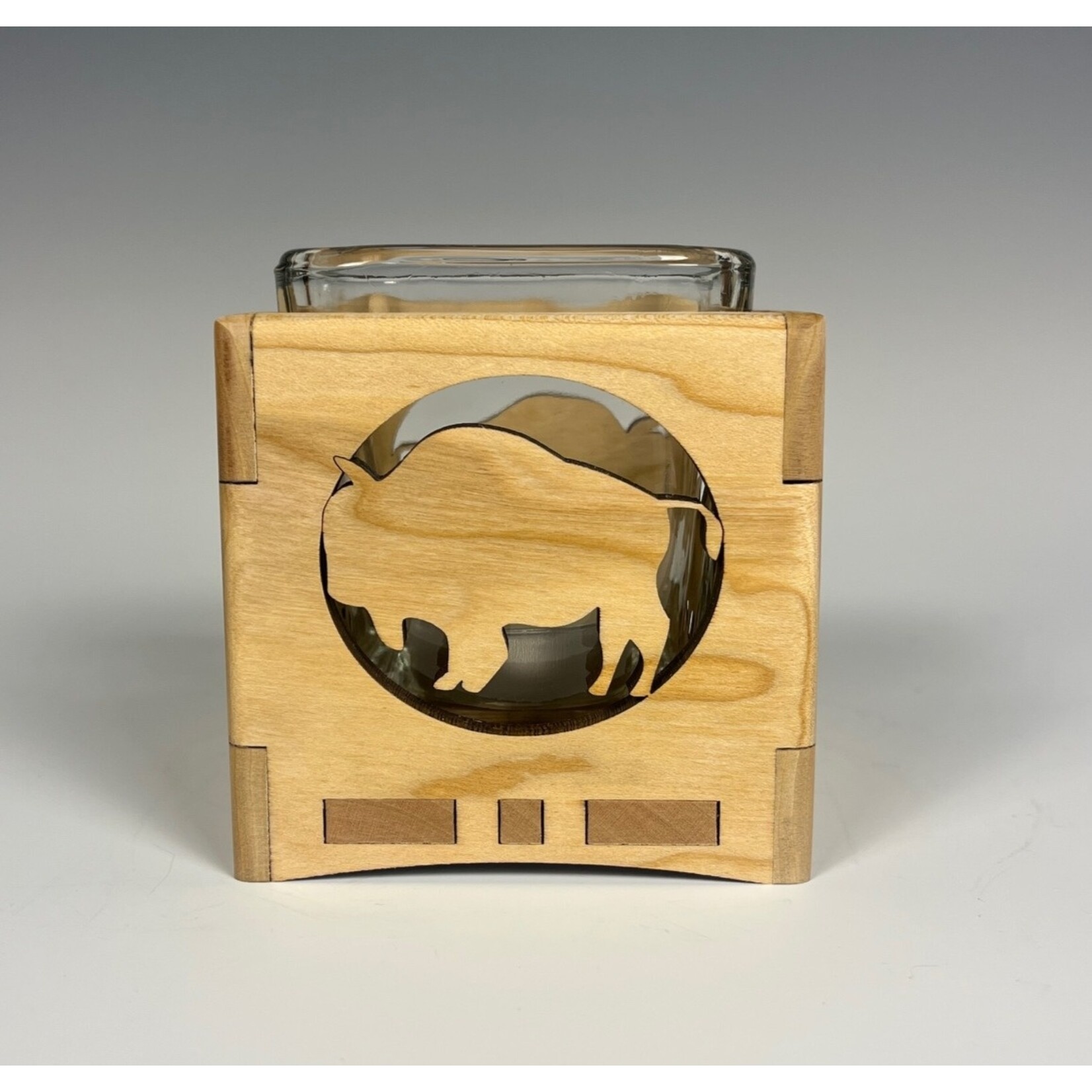 Wood You Tell Me, Bison Candle Holder