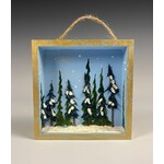 Dana Andersen Painting, Snowy Scene w/ Trees