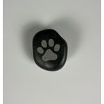 Momadic Etched Rock Magnet, Dog Paw Print