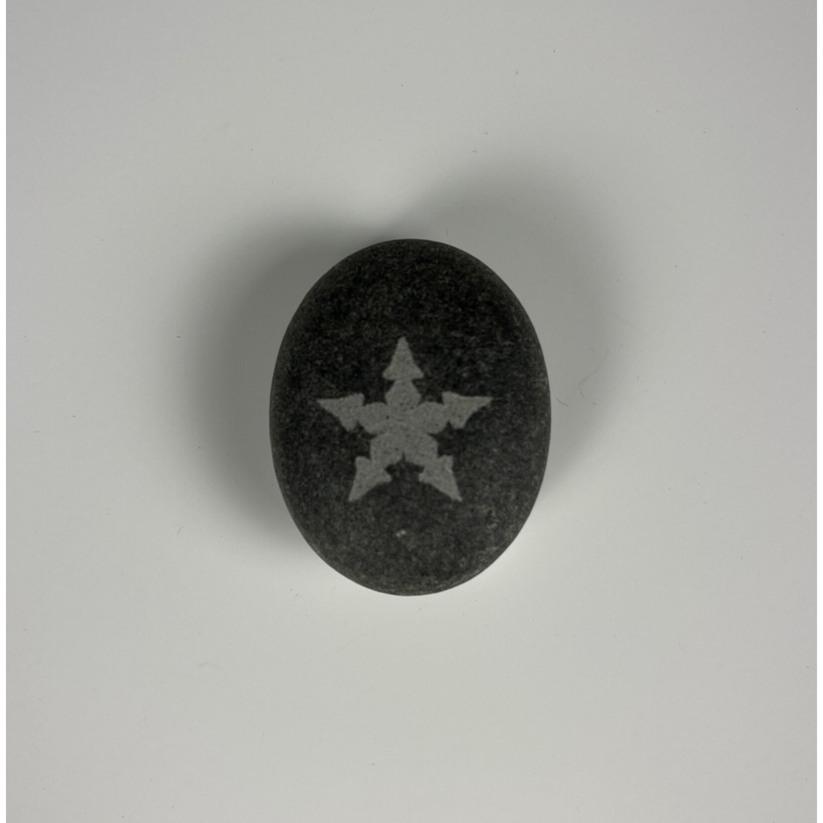 Momadic Etched Rock Magnet, Snow Flake