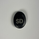 Momadic Etched Rock Magnet, South Dakota Abbreviation