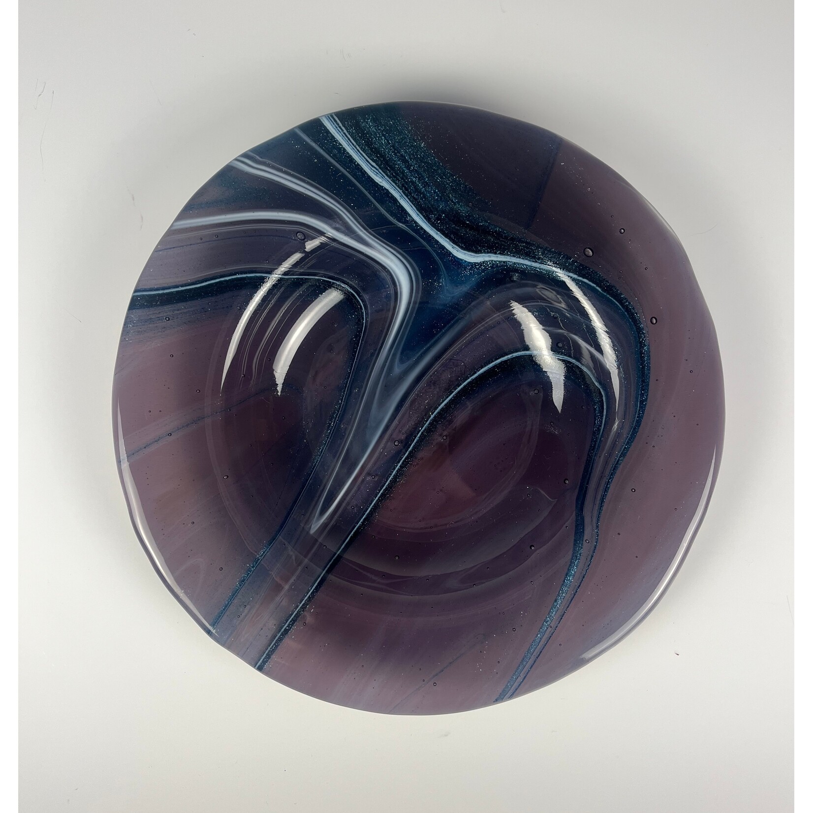 Roxanne Corbett, Plate, Round, Purple Sparkle