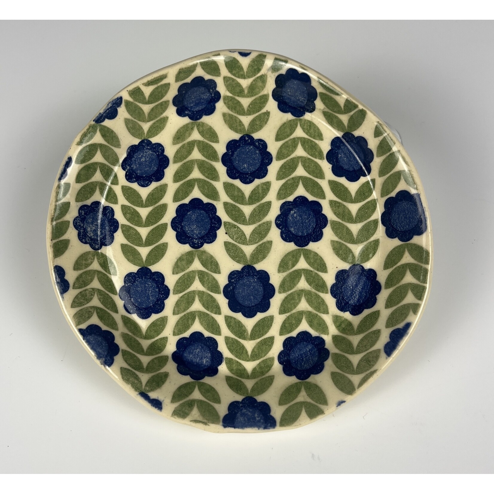 Three Lazy Horses Three Lazy Horses, Small Dish - Blue Flowers