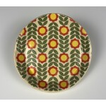 Three Lazy Horses, Small Dish - Red Flowers