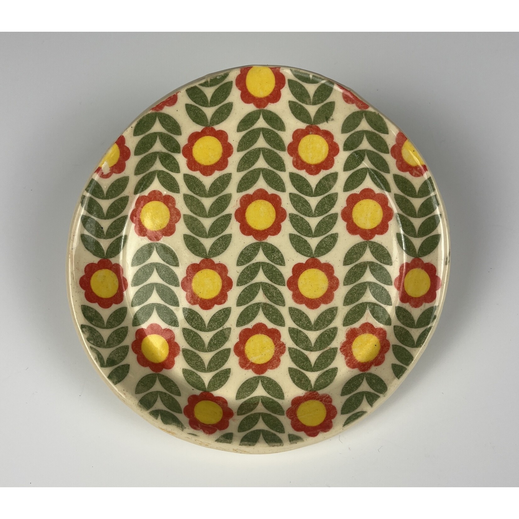 Three Lazy Horses Three Lazy Horses, Small Dish - Red Flowers