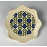 Three Lazy Horses, Small Dish - Blue Flowers, Flower Shape