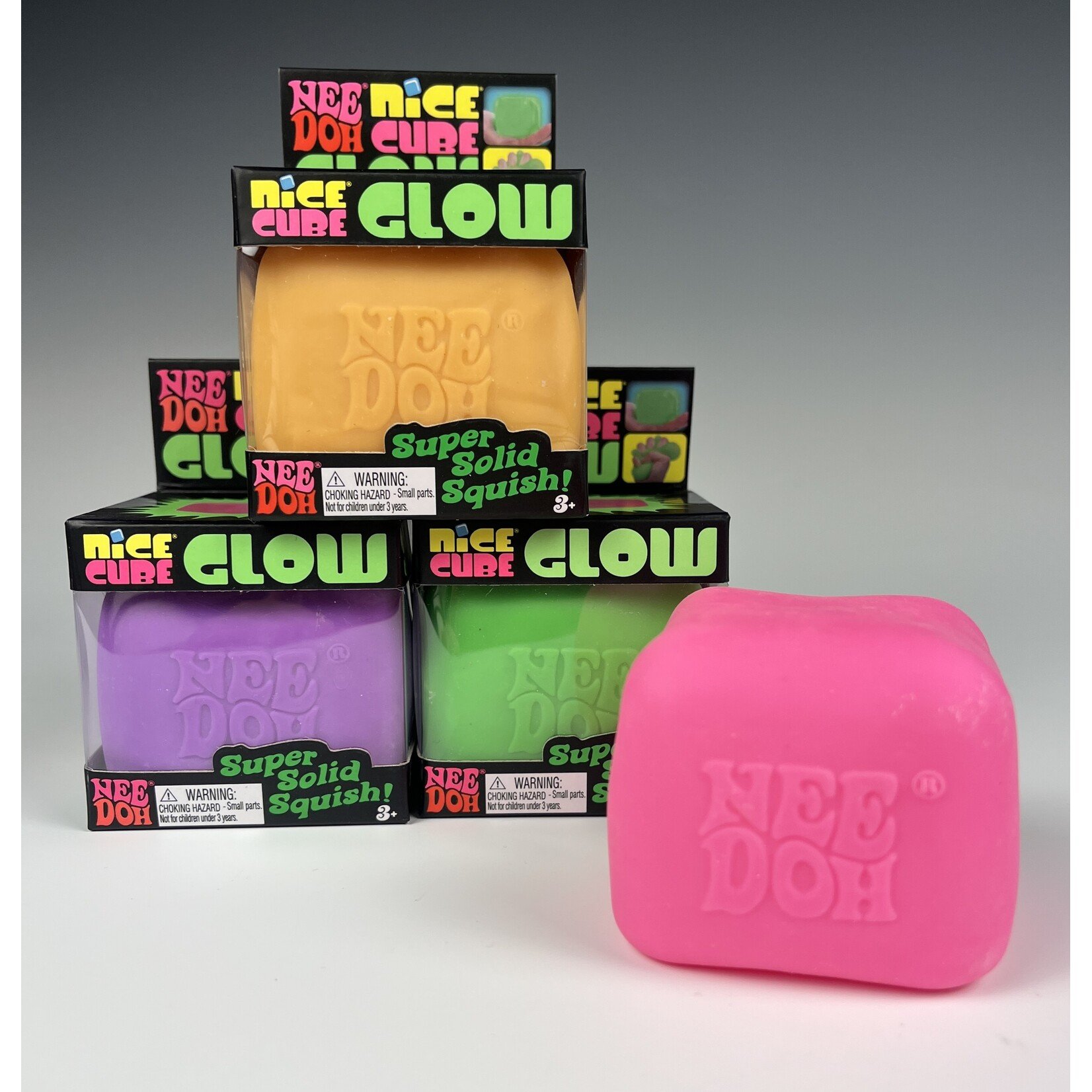 Schylling Toys, STS003, Nee Doh - Glow Nice Cube