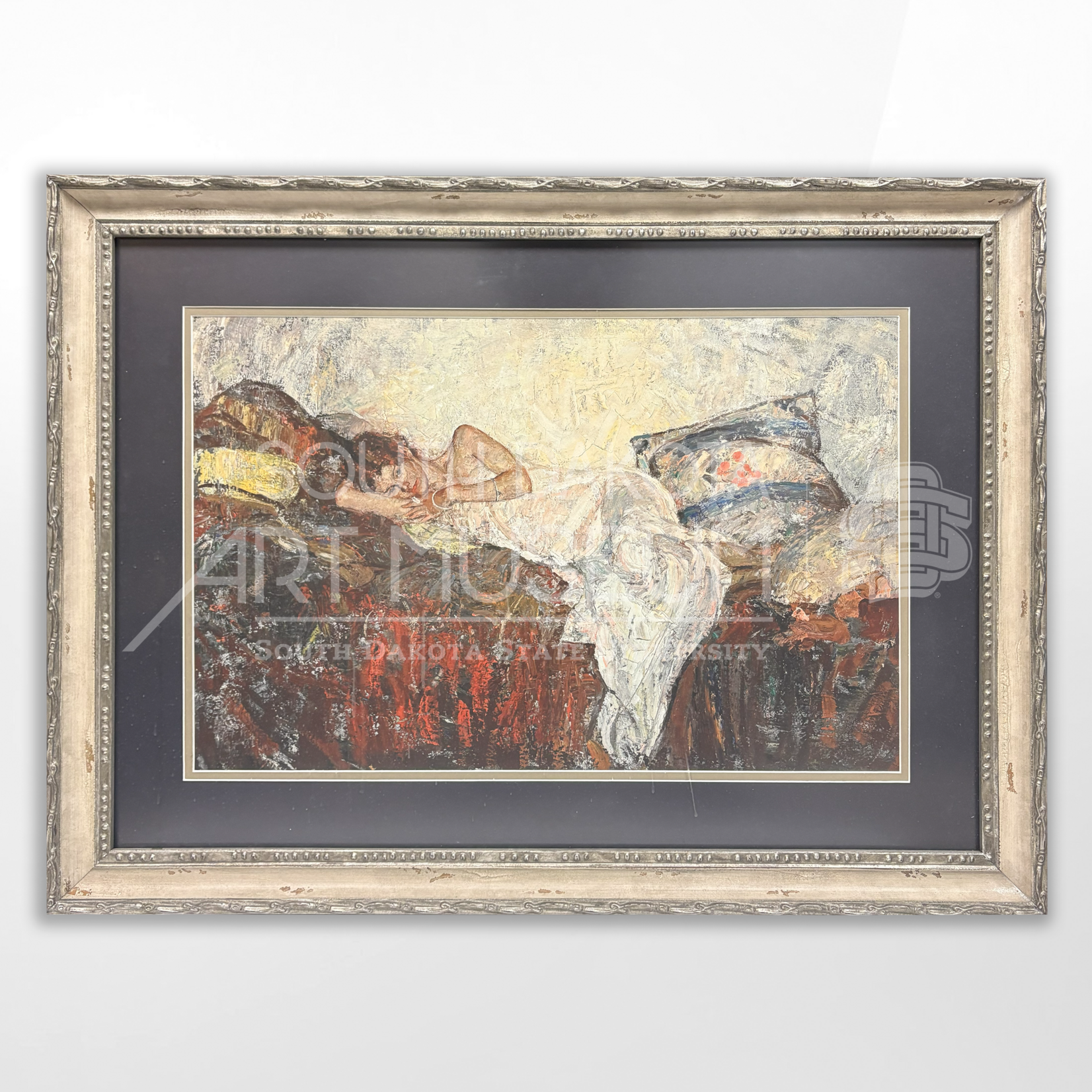 Model on Sofa, Harvey Dunn