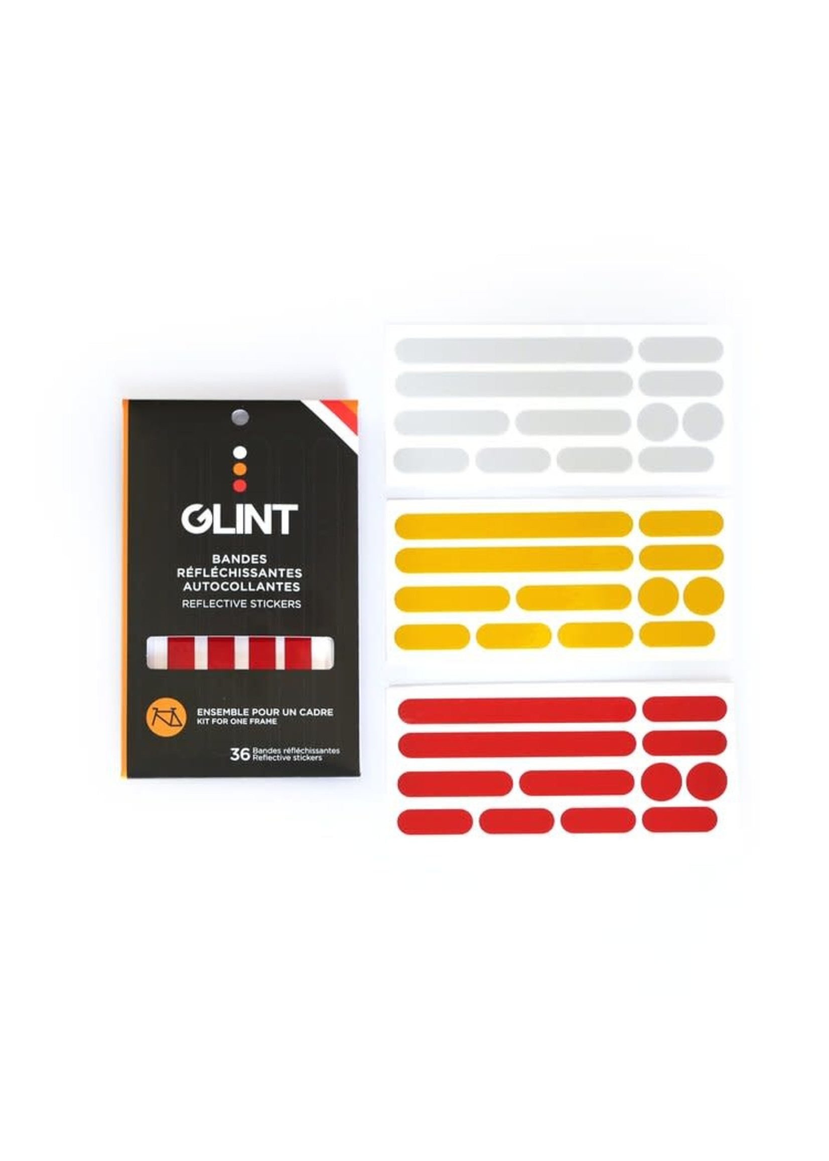 Glint GLINT - Réflecteurs autocollants - Kit 3 couleurs