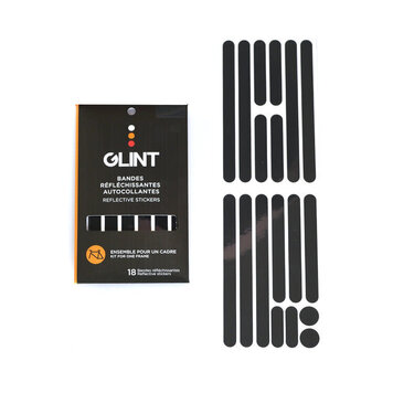 Glint GLINT - Réflecteurs autocollants pour roues - Noir